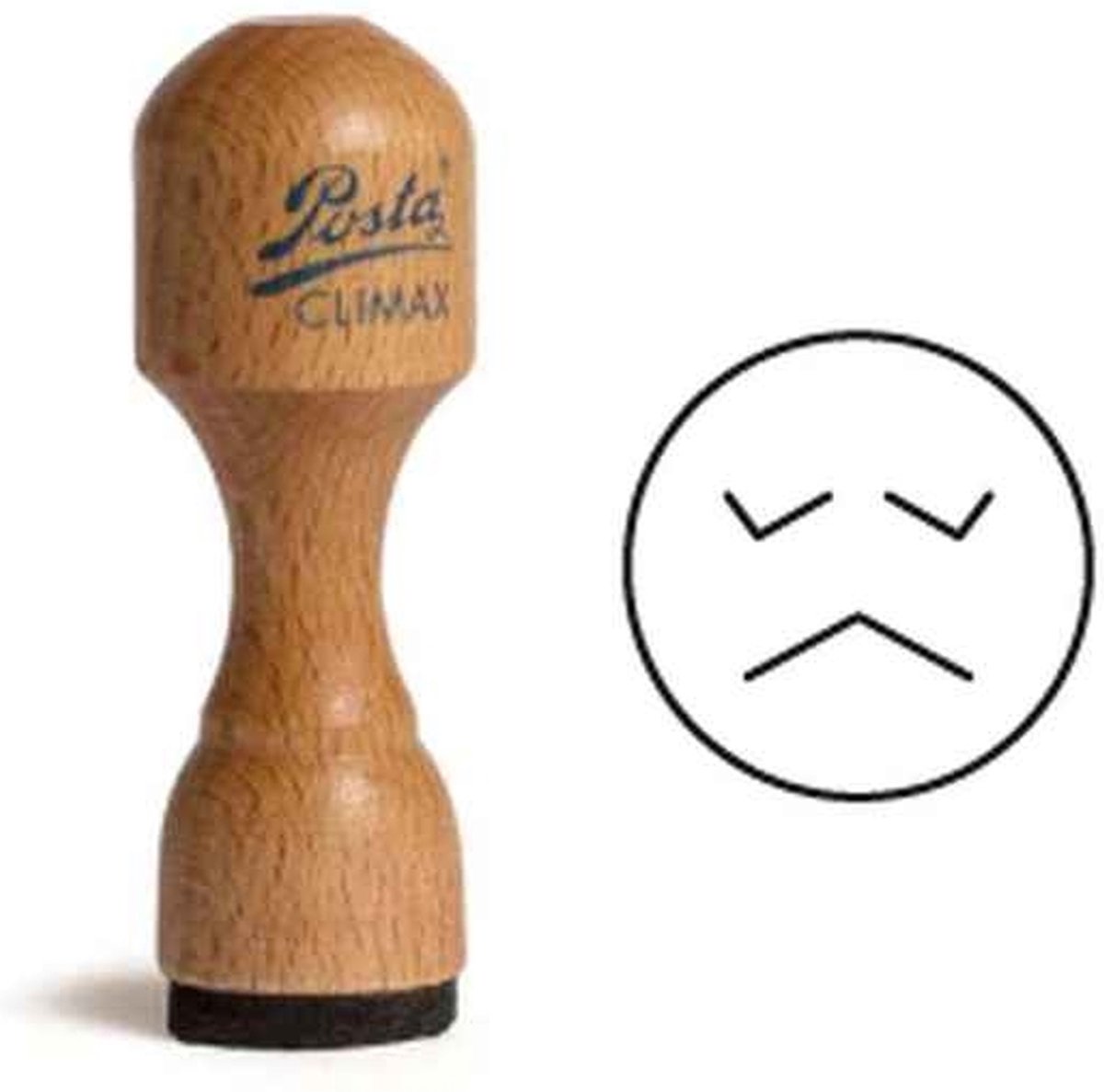 POSTA Prêt à stamper | Smiley-stempel | 18MM | ontevreden 1